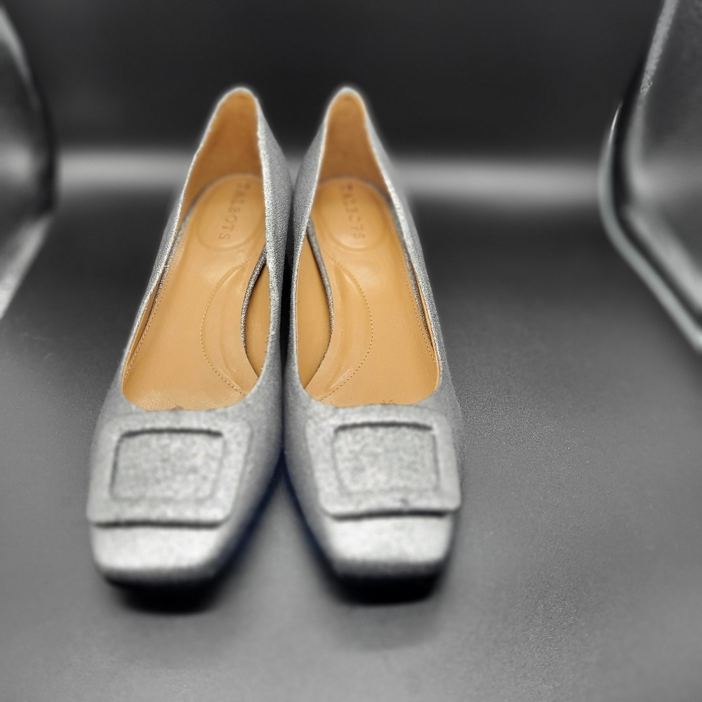Talbots Carlye Buckle Block Heel Pumps Sz.8.5 M. - Picture 3 of 12